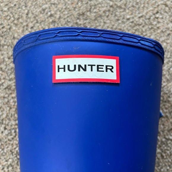 Bright blue Hunter Boots only worn twice! - Picture 8 of 10
